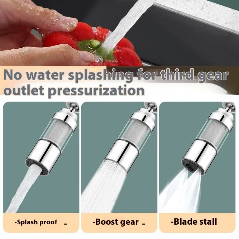 Alloy Kitchen Double Filter Splash-Proof Faucet Head – Stainless Steel Anti-Splash Nozzle