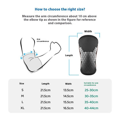 7mm Thick Neoprene Elbow Pad – Compression Arm Protector for Sports & Impact Support