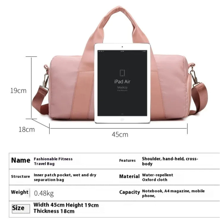 Gym Bag with Dry/Wet Separation – Stylish Crossbody for Short-Distance Travel & Yoga