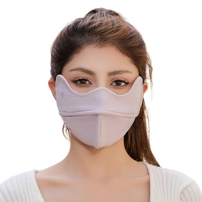 5D Windproof Cycling Face Mask with Cartilage Support – Eye Protection & Lipstick-Safe Design