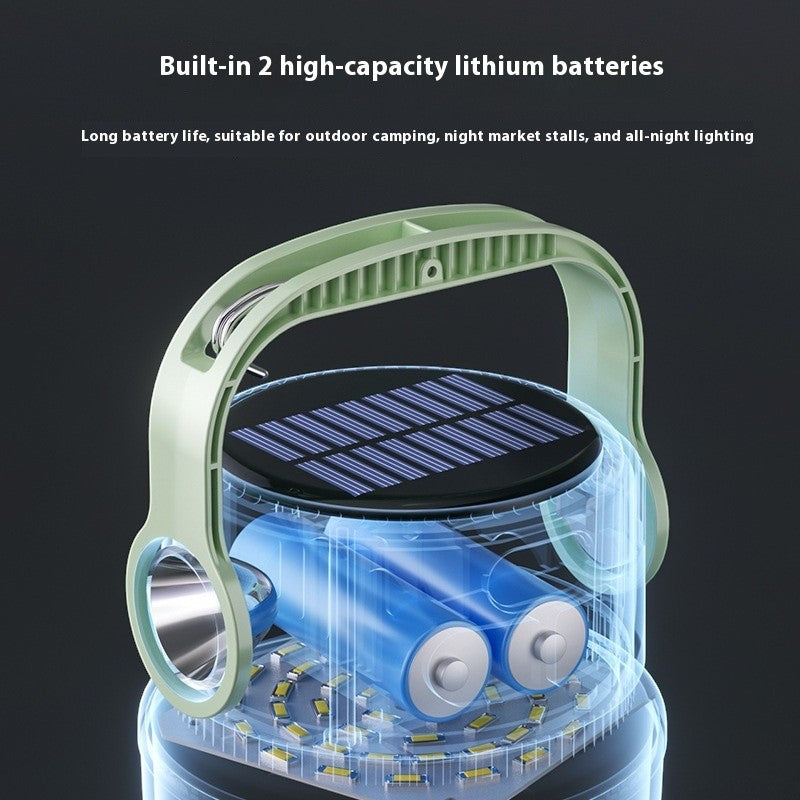 Solar Multi-Gear Adjustable Outdoor Portable Charging Camping Lantern