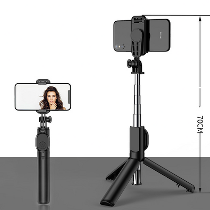 Bluetooth Selfie Stick Tripod – Compatible with iPhone & Android