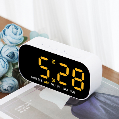 LED Digital Alarm Clock – Slim, Colorful & Easy-to-Use Electronic Clock