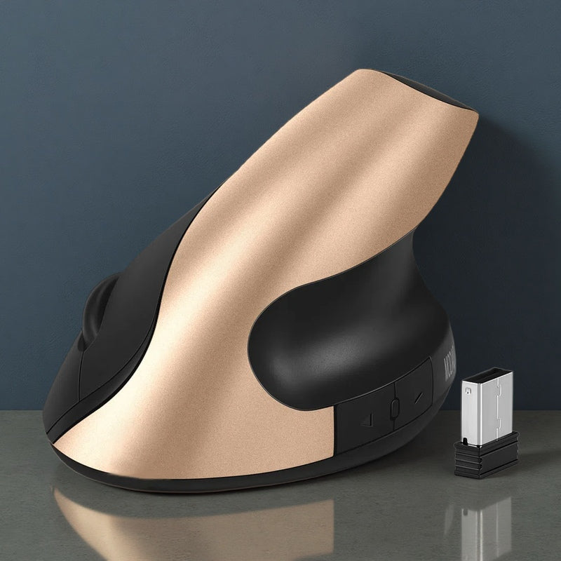 Ergonomic 2.4G Wireless Silent Mouse – Optical Design, 1600 DPI, 6 Buttons