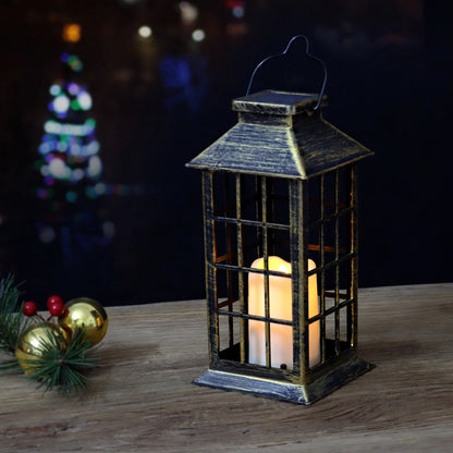 Plastic Craft Solar Wind Lantern – Hollow Palace LED Garden & Festival Decorative Light