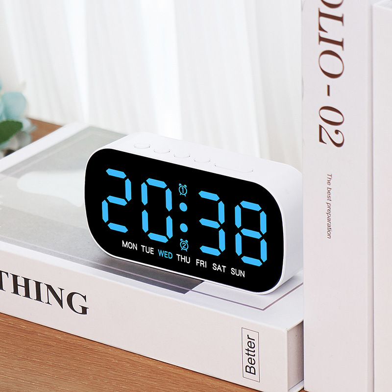 LED Digital Alarm Clock – Slim, Colorful & Easy-to-Use Electronic Clock