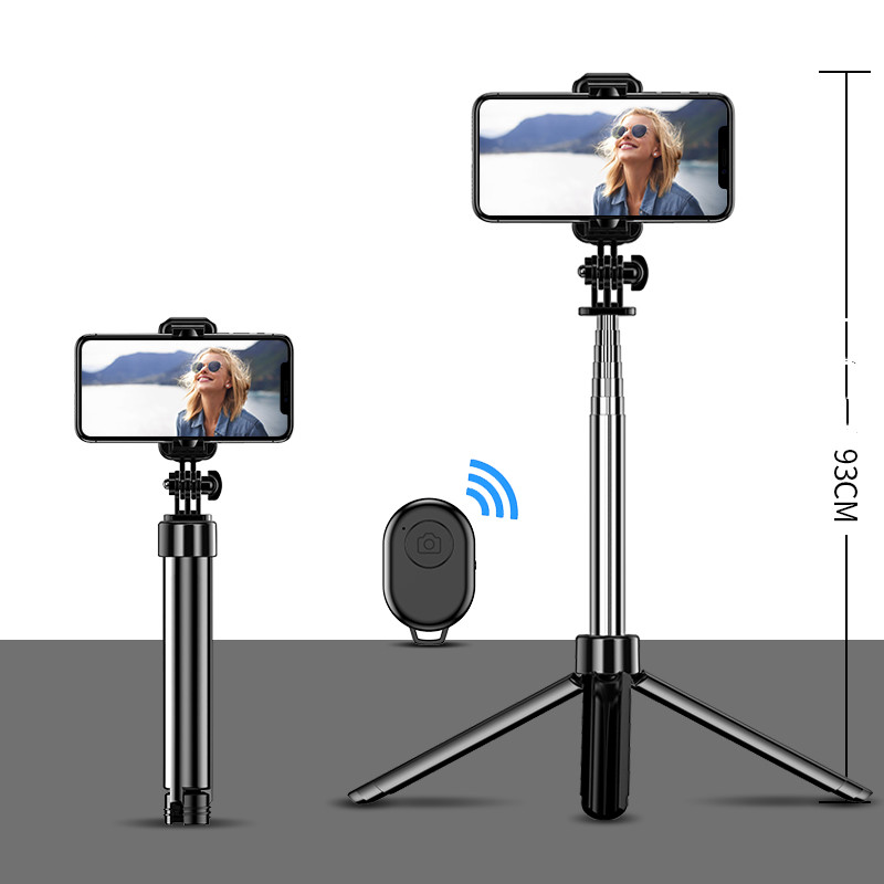 Bluetooth Selfie Stick Tripod – Compatible with iPhone & Android