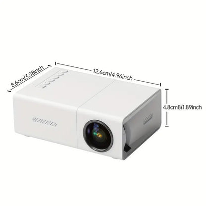 M100 Mini Portable LED Projector – Home Theater, Multiple Plug Standards