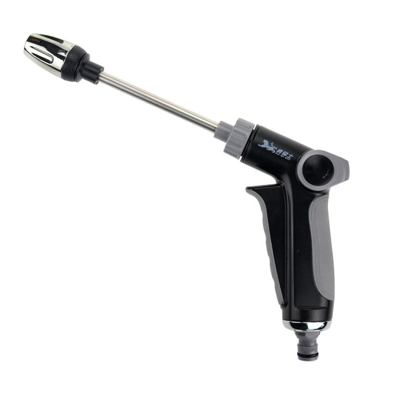 High-Pressure Water Gun with Long Metal Extension – One-Button Control & Multi-Mode Spray