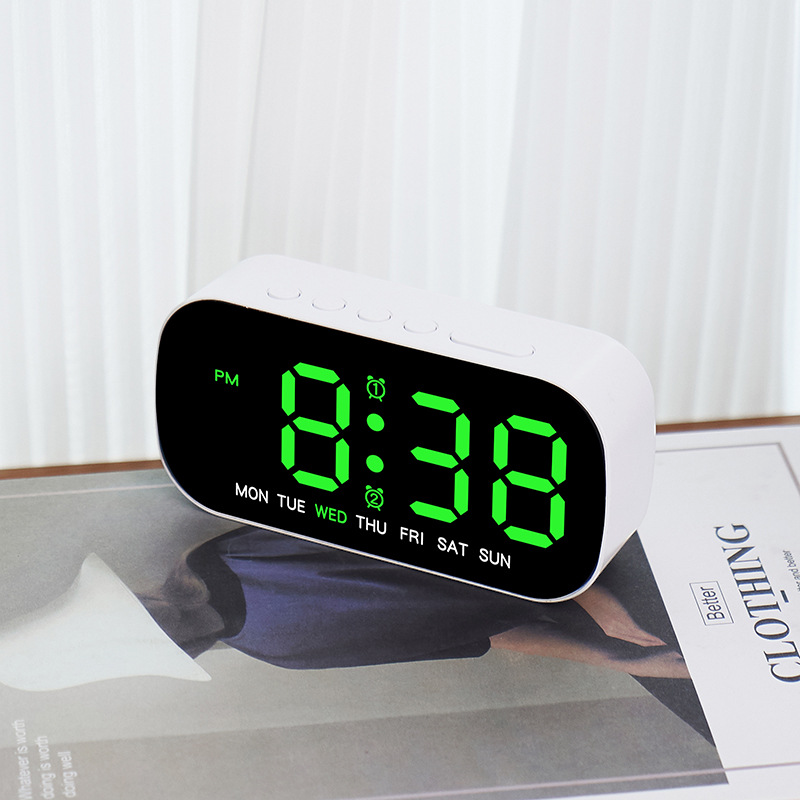 LED Digital Alarm Clock – Slim, Colorful & Easy-to-Use Electronic Clock