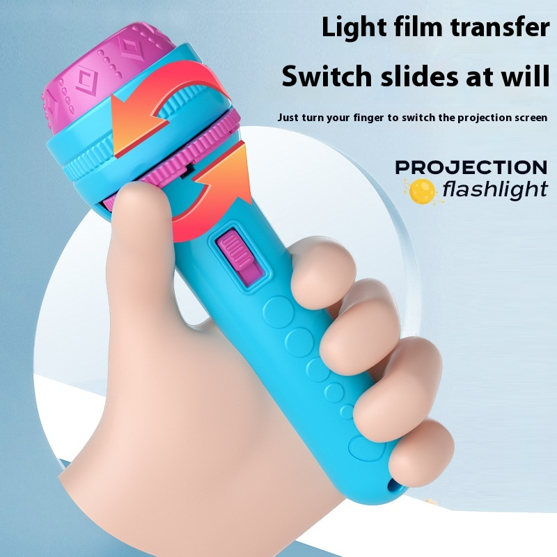 Children's Flashlight Projector Toy – Luminous Educational Picture Recognition Light