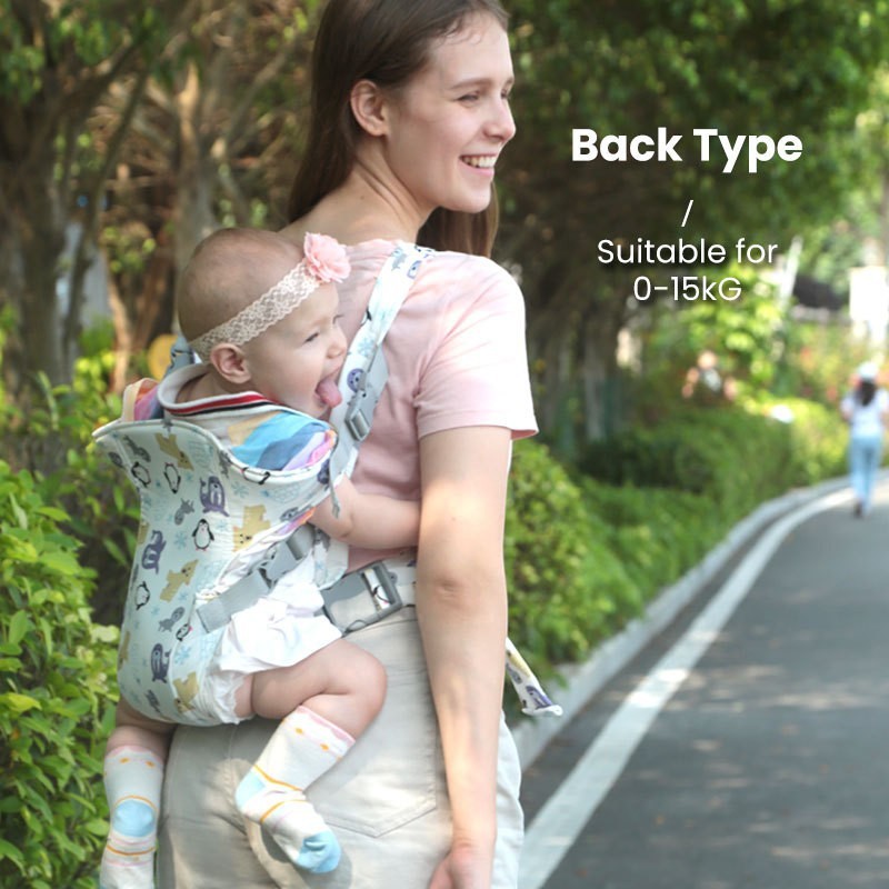 Multifunctional Baby Carrier with Waist Stool – Ergonomic Design for Comfort & Style (0–4 Years)