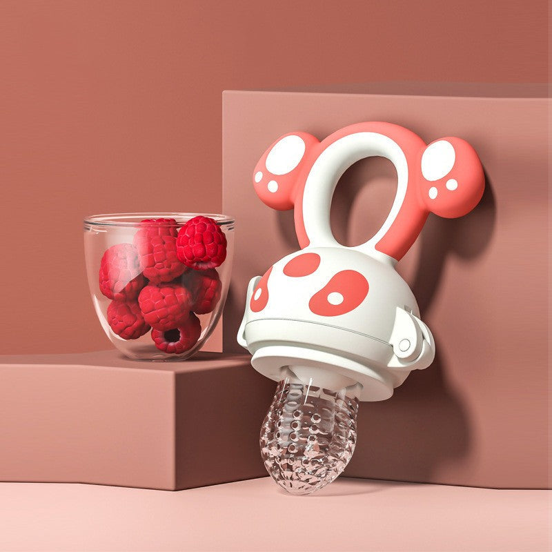 Teething Feeder Bag – Silicone Baby Fruit Supplement & Teether Stick for 6+ Months