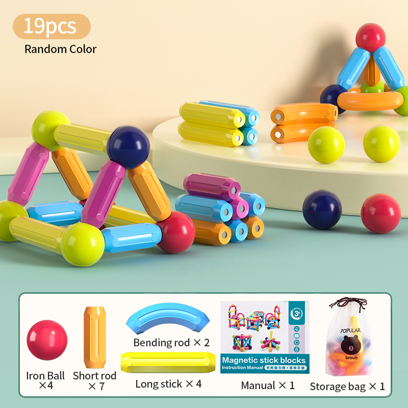 Magnetic Building Blocks Puzzle Set – Creative Educational Toy for Kids B
