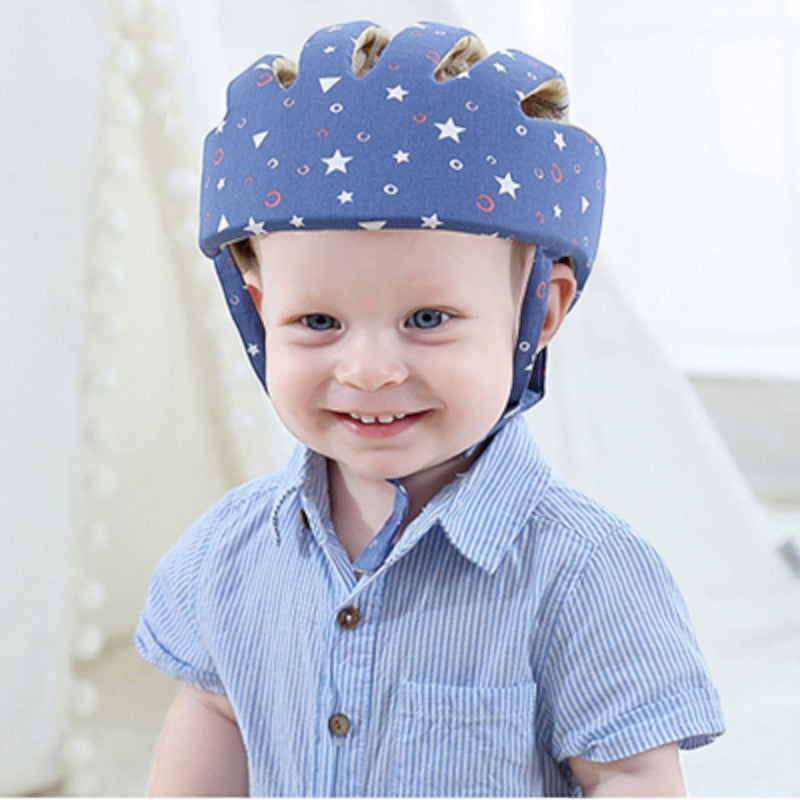 Kids Cotton Safety Helmet – Soft Protective Hat for Toddlers (1–2 Years)