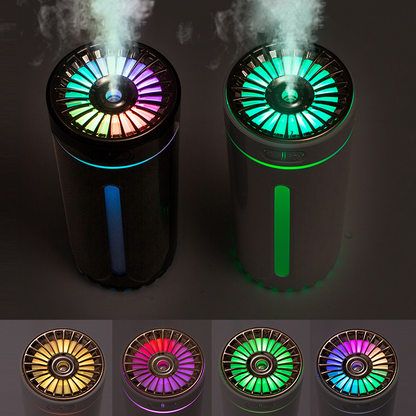 Wireless Air Humidifier with Colorful Lights – USB Rechargeable Cool Mist Diffuser for Car & Home
