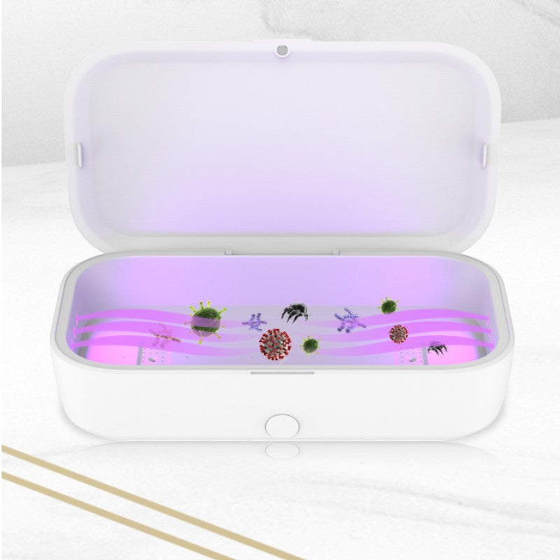 Multifunctional UV Disinfection Box with 10W Wireless Charging – Type-C | Portable Sterilizer