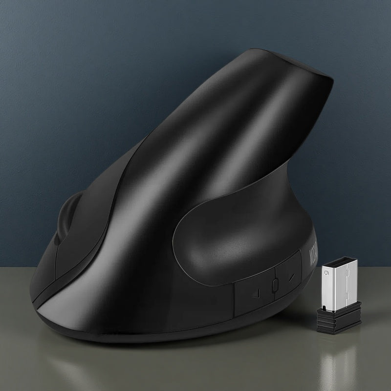 Ergonomic 2.4G Wireless Silent Mouse – Optical Design, 1600 DPI, 6 Buttons