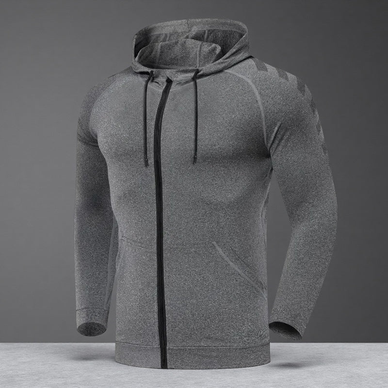 Men's Sports Casual Training Suit – Hooded Long Sleeve Set for All-Season Fitness & Outdoor Activity