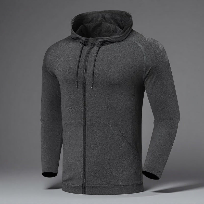 Men's Sports Casual Training Suit – Hooded Long Sleeve Set for All-Season Fitness & Outdoor Activity