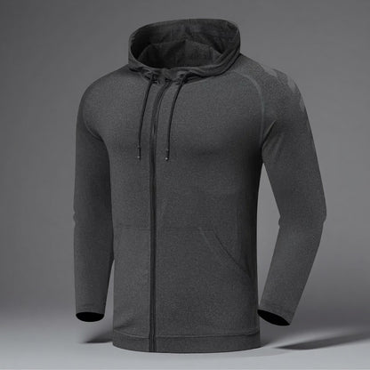 Men's Sports Casual Training Suit – Hooded Long Sleeve Set for All-Season Fitness & Outdoor Activity