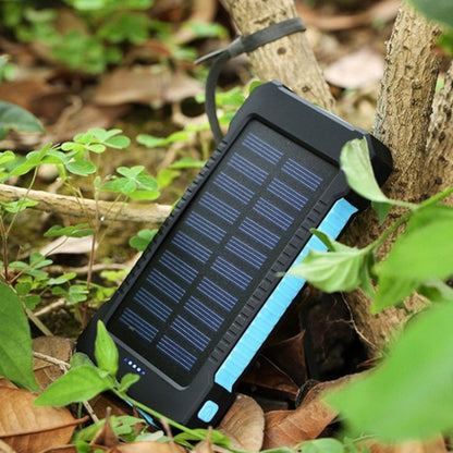 Ultra-Thin Outdoor Waterproof Solar Power Bank – 10,000mAh Portable Charger with LED Flashlight