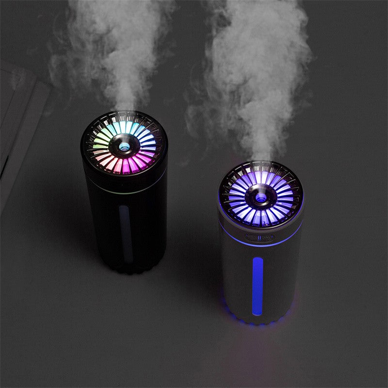 Wireless Air Humidifier with Colorful Lights – USB Rechargeable Cool Mist Diffuser for Car & Home