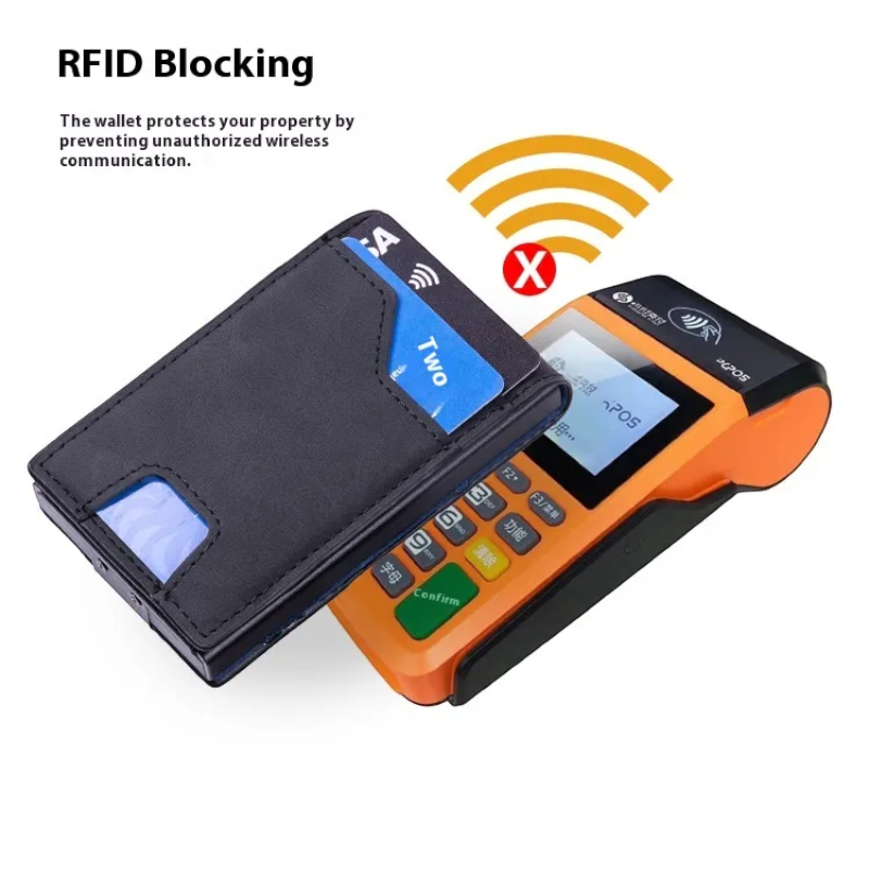 RFID Anti-Theft Card Holder – Slim Aluminum Alloy Wallet for Men & Women