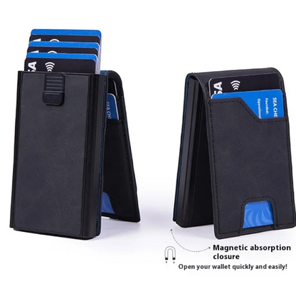RFID Anti-Theft Card Holder – Slim Aluminum Alloy Wallet for Men & Women