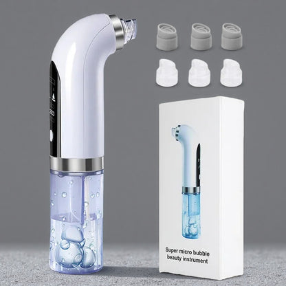 Skin Cleansing Oxygenation Cleanser – Electric Blackhead Remover & Deep Facial Care Tool Light blue