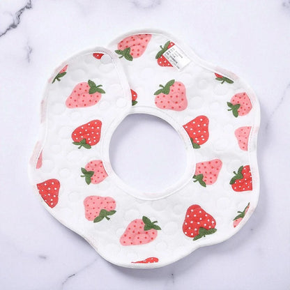 Baby Petal Waterproof Bib Saliva Towel Soft Cotton