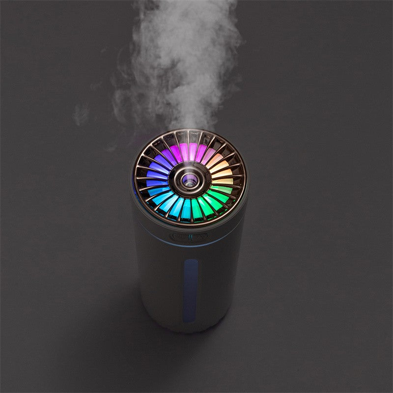 Wireless Air Humidifier with Colorful Lights – USB Rechargeable Cool Mist Diffuser for Car & Home
