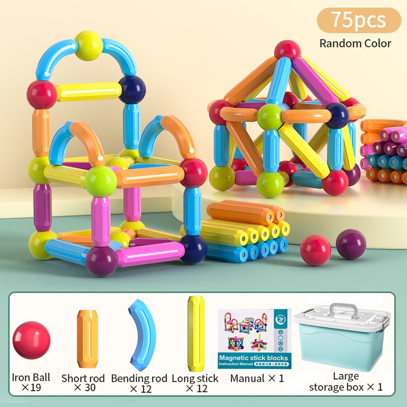 Magnetic Building Blocks Puzzle Set – Creative Educational Toy for Kids F