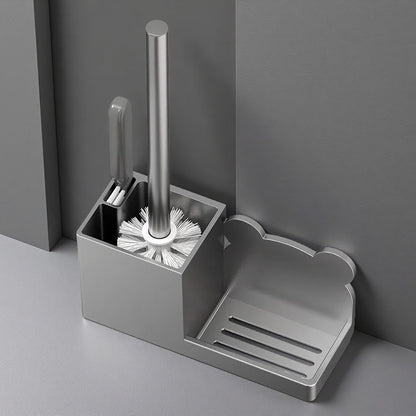 Wall-Mounted Toilet Brush Set – Long Handle, No Dead Angle Cleaning, 2-Brush Pack