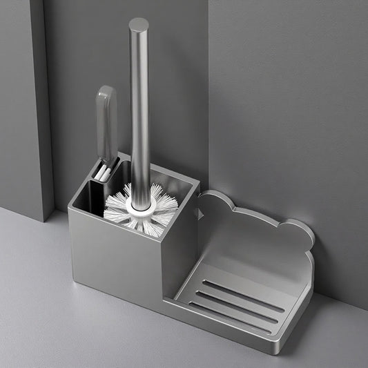 Wall-Mounted Toilet Brush Set – Long Handle, No Dead Angle Cleaning, 2-Brush Pack