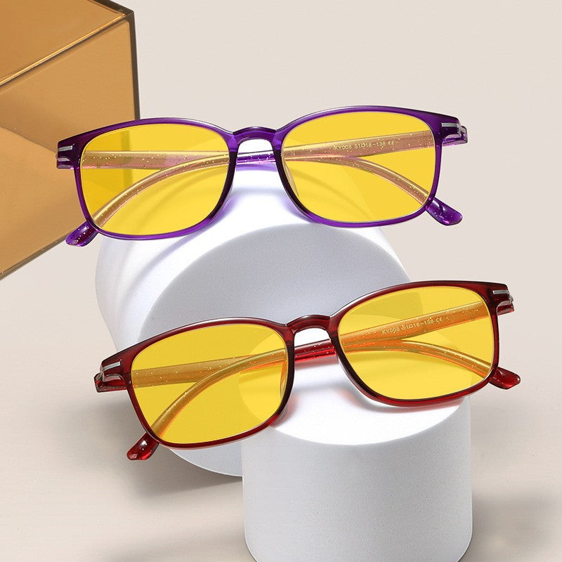 Ultralight TR90 Night Vision Glasses – Anti-Blue Light Eyewear for Men & Women