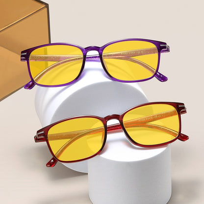 Ultralight TR90 Night Vision Glasses – Anti-Blue Light Eyewear for Men & Women