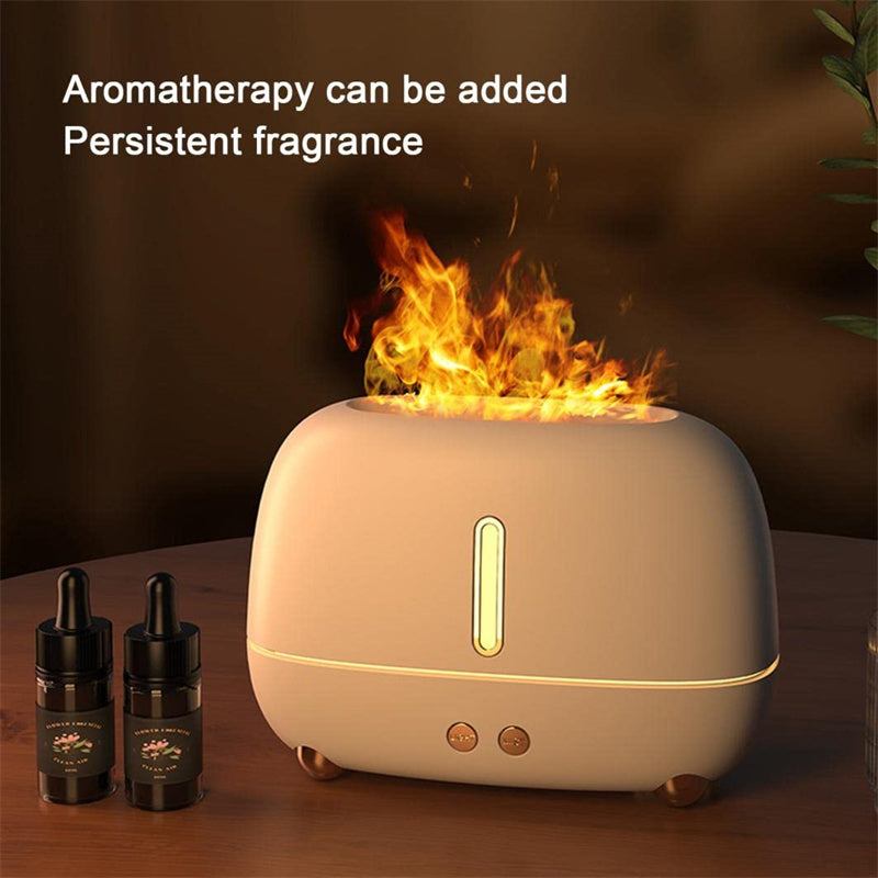 Upgraded Flame Humidifier – USB Essential Oil Diffuser with Fireplace Effect & Timer