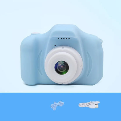 X2 HD Mini Cartoon Kids Digital Camera – 13MP Silicone Body with Full HD Video and 2.0" LCD Screen Blue USB