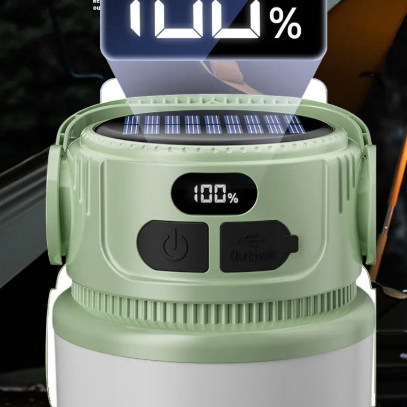 Solar Multi-Gear Adjustable Outdoor Portable Charging Camping Lantern