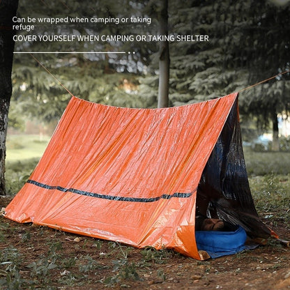 Portable Outdoor Disaster Relief Tent & Emergency Sleeping Bag Set – Lightweight 4-Season Shelter with Survival Accessories