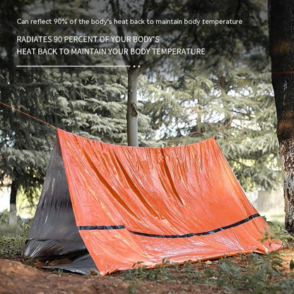 Portable Outdoor Disaster Relief Tent & Emergency Sleeping Bag Set – Lightweight 4-Season Shelter with Survival Accessories