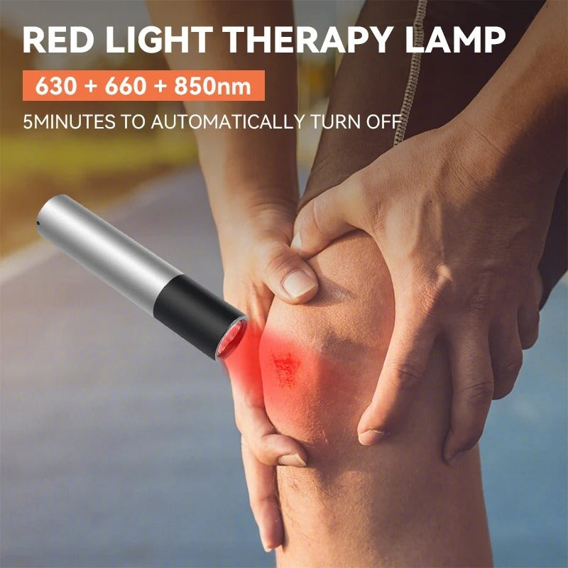 3-Core Red Light Infrared Flashlight – Portable Physiotherapy Lamp with Accessories