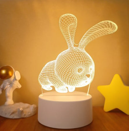 3D Lights Colorful Touch Remote Control LED Visual Lights Color15 White monochrome with switch USB