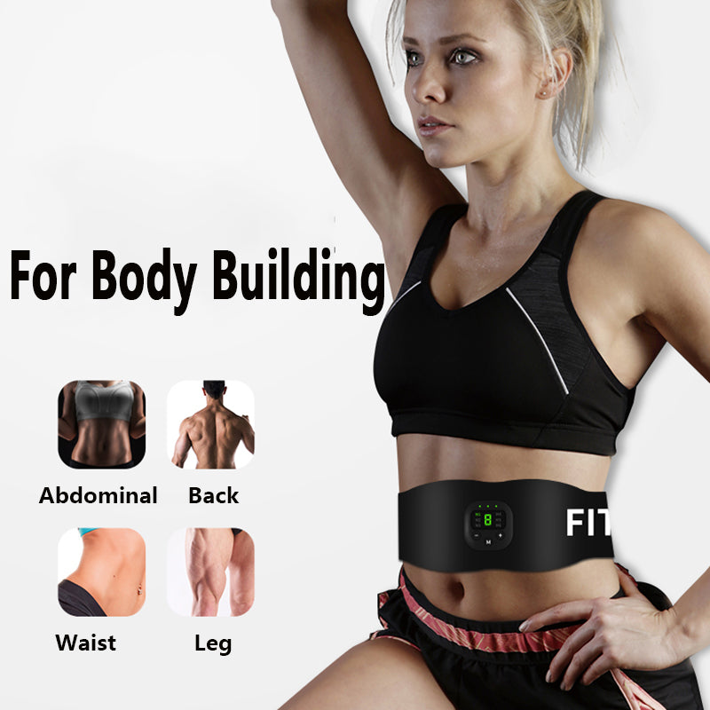 EMS Fitness Belt – Muscle Stimulator with USB Charging & Adjustable Fit