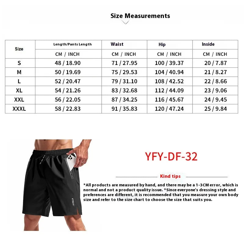 Men's Quick-Dry Luminous Casual Shorts – Loose Fit Micro Elastic Design