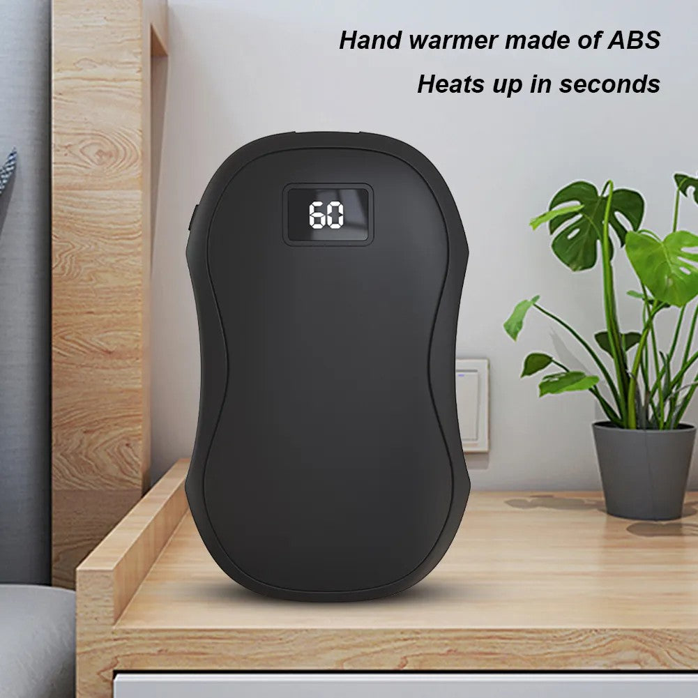 Electric Hand Warmer & Power Bank – Digital Display, USB Rechargeable, Portable Winter Essential