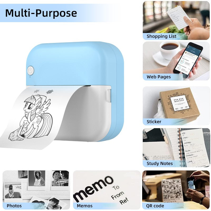 Mini Thermal Label Printer – Compact USB Sticker Printer for Students & Home Use
